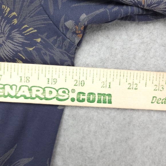 Travis Mathew Polo Golf Shirt Men's‎ M Blue Floral Cotton Polyester Blend - Picture 11 of 13